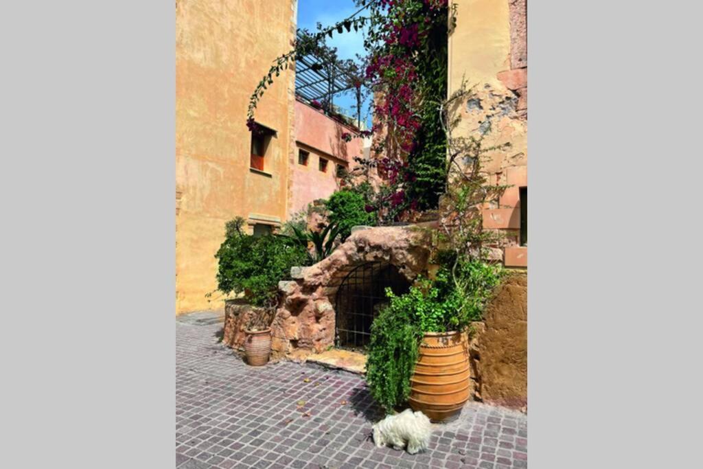 하니아 Casa Eva With Outdoor Heated Jacuzzi And Hamam 빌라 외부 사진