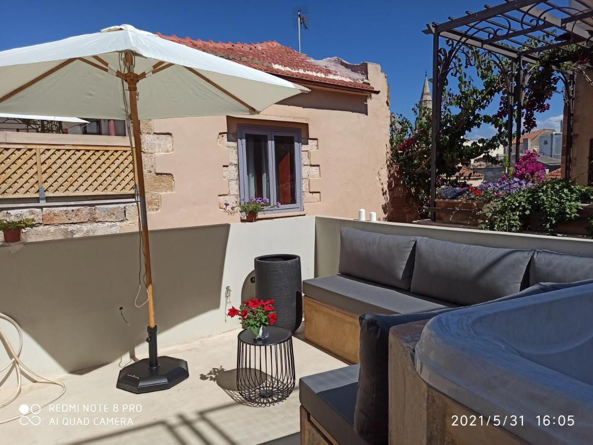 하니아 Casa Eva With Outdoor Heated Jacuzzi And Hamam 빌라 외부 사진