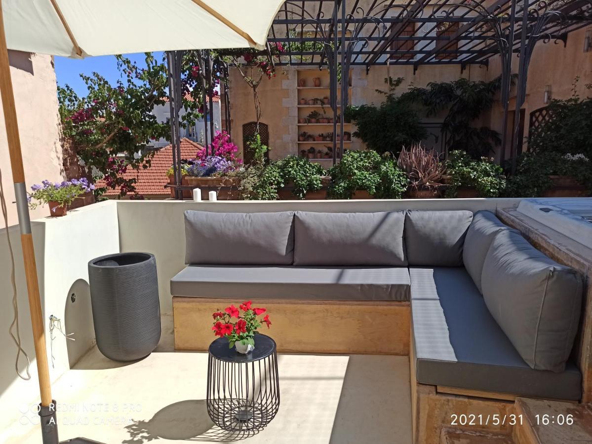 하니아 Casa Eva With Outdoor Heated Jacuzzi And Hamam 빌라 외부 사진