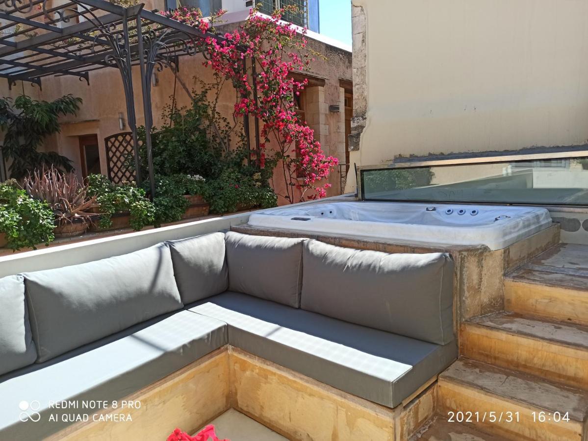 하니아 Casa Eva With Outdoor Heated Jacuzzi And Hamam 빌라 외부 사진